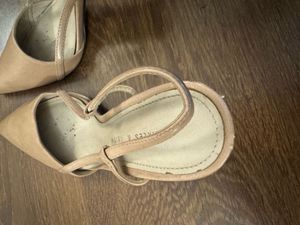 Charles &amp; Keith Nude Heels (used)