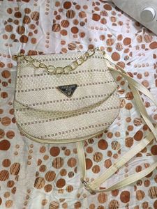 Chic Straw Crossbody Bag