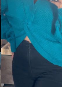 Front Knot Sweater