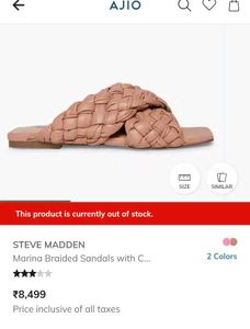 STEVE MADDEN Mules Open Square Toe Flat