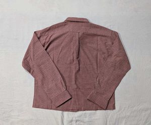 Boxy fit Men's Checkered Long Sleeve Shirt