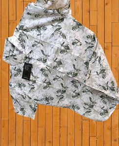 Men's Floral Print Casual Shirt Size L