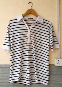 Striped Designer Aesthetic Top (Women)