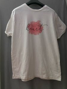 Follow Your Heart Bewakoof Oversized White Tshirt