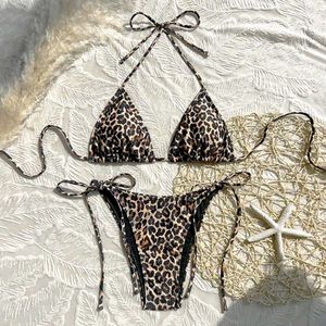 Leopard Print Bikini Set