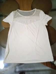 White Top With Lace Detailing , Size - 32 To 34