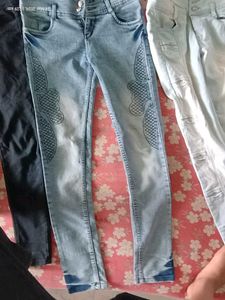 Stylish High-Waisted Jeans pack of5