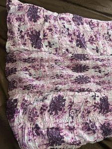 Purple Floral Mini Dress