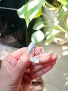 925 Silver Moonstone Drop hoops✨