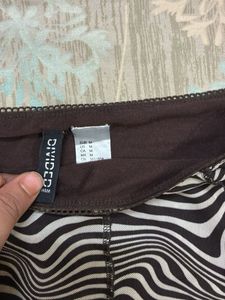 Trendy Zebra Print Mini Skirt