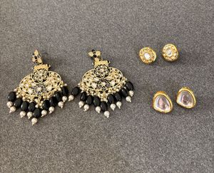 Chandbalis + 2 Pairs Studs (Combo)