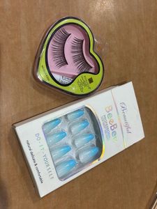 False Eyelashes & Press-On Nails(get free gift
