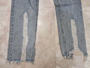 Distressed Light Wash Jeans