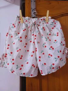 Kawaii Cherry Print Shorts