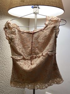 Lace Trimmed Crop Top