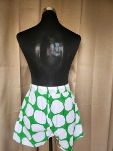Chic Green Polka Dot peplum co-ord set