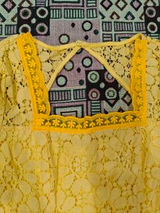 Yellow Lace Dress