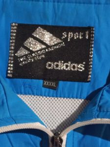 Adidas Sport Jacket Blue White 2 time used
