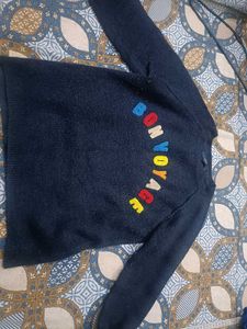 Navy Blue Sweatshirt For Women In Xl Size