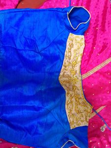 Beautiful Pink Colour Lehenga With Saree