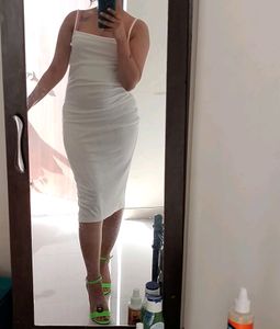 URBANIC WHITE Bodycon DRESS