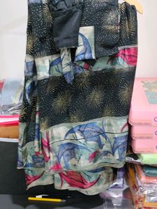 Silk Saree And One Designer Black Sare