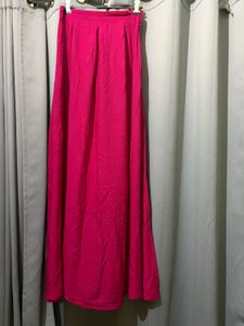Vibrant Hot Pink Maxi Skirt