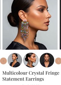 Zara Crystal Paved Fringe Earrings
