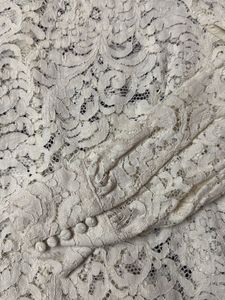Elegant Lace Mock Neck Blouse