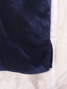 Navy Button- Down Tshirt