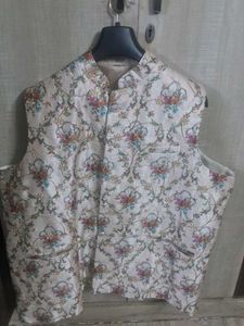 Men's Floral Nehru Jacket 3xl