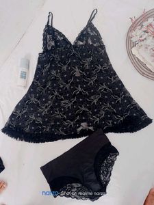 Black Lace Lingerie Set
