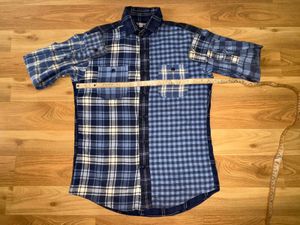 Uniqlo Blue Plaid Flannel Shirt