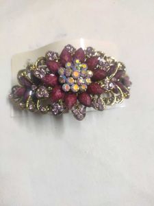 Elegant Rhinestone Flower Hair Clip