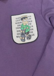 Purple Graphic Polo T-Shirt