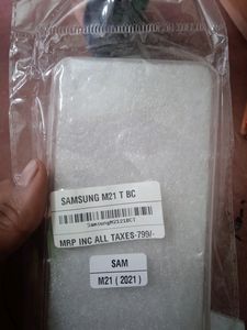 Samaung Galaxy M21 2021 Transparent Back Cover