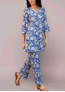 NAINVISH Women Co-ord Set. Cotton Blend Co-Ord Set