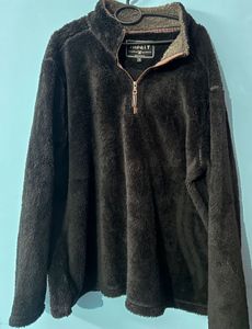 Cozy Brown Fleece Pullover