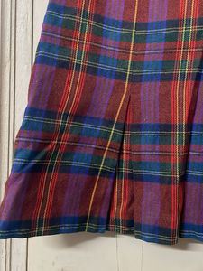 Plaid Pleated Mini Skirt