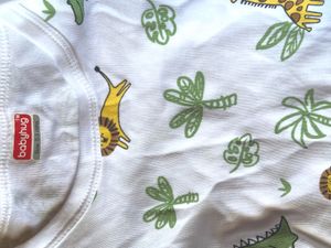 Cute Animal Print Baby Onesie