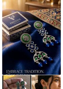 7 Exquisite Peacock Jhumka Earrings, necklace