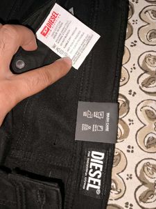Diesel Black Jeans - Straight Fit Jean