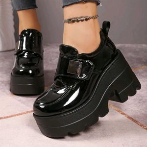 Chunky Platform Wedge Shoes