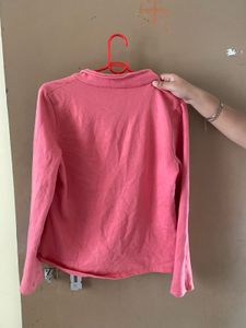 Pink cold Coral Long Sleeve jacket