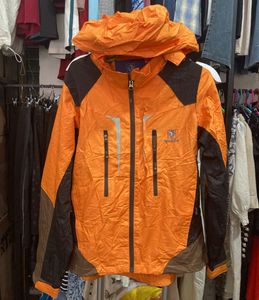 Orange Hooded Sport Jacket