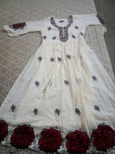 New Embroidered Cotton Umbrella kurta