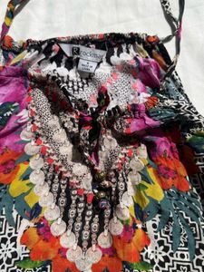 Boho Floral Print Spaghetti Strap Top