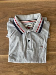 Tommy Jeans Grey Polo Shirt
