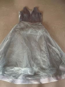Elegant sea green Embellished Gawn