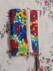 Vibrant Floral Clutch Pouch